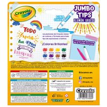 Plumones Gruesos Crayola Lavables 8 piezas