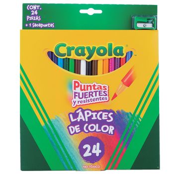 Lápices de Colores Crayola Redondo 24 piezas con Sacapuntas