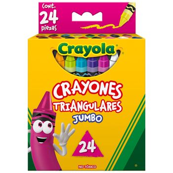 Crayones Crayola Triangulares Jumbo 24 piezas