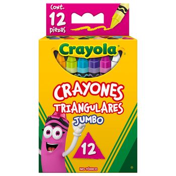 Crayones Crayola Triangulares Jumbo 12 piezas