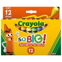 Crayones Extra Gruesos Crayola So Big! 12 piezas