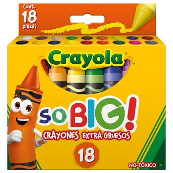Crayones Extra Gruesos Crayola So Big! 18 piezas