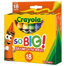 Crayones Extra Gruesos Crayola So Big! 18 piezas