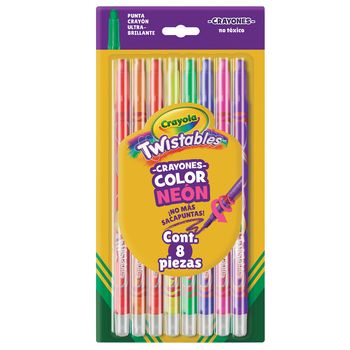 Crayones Crayola Twistables Neón 8 piezas