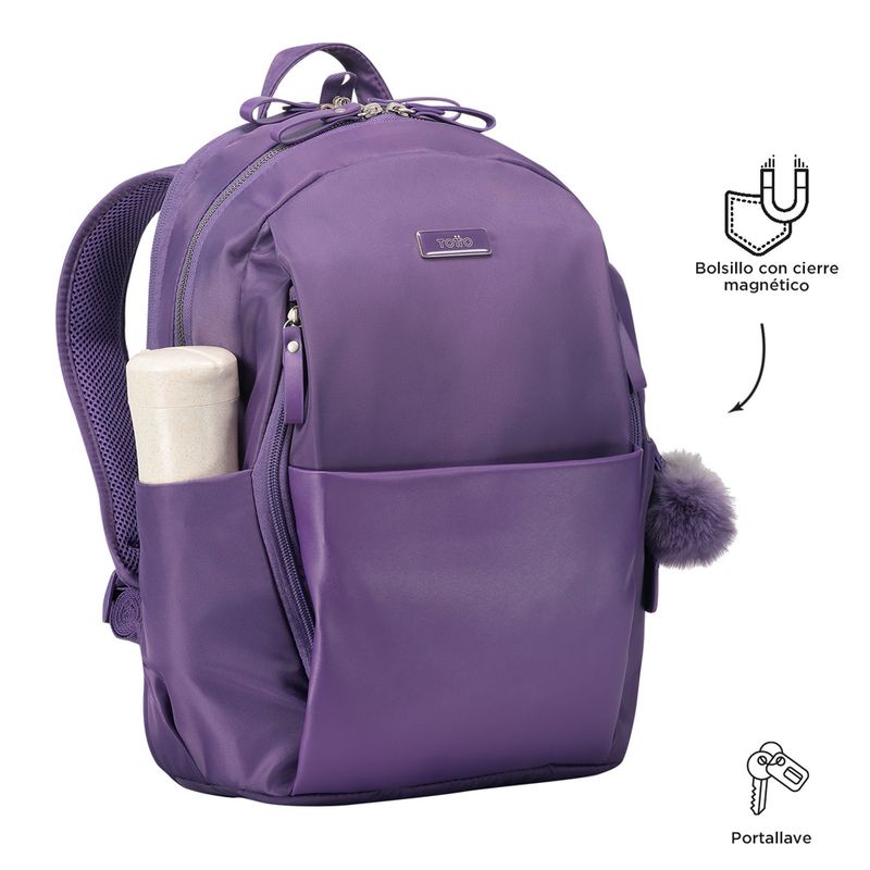 Mochila Totto Adelaide 1 Morado, Mochilas