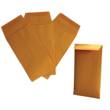 Sobre Coin con Solapa Engomada Oxford Kraft Amarillo 50 piezas