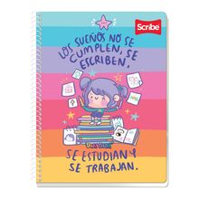 Cuaderno Profesional Cuadro Grande Scribe Super Girl 90 hojas