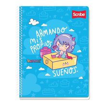 Cuaderno Profesional Cuadro Grande Scribe Super Girl 90 hojas