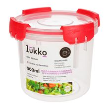 Hermético Lukko Redondo 500 ml Varios Colores 1pza