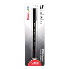 Plumín de Doble Punta Pentel Arts Twin Brush Tinta Negra