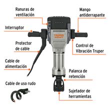 Martillo Demoledor HEX 30 kg 62 J 2000 W Truper Expert