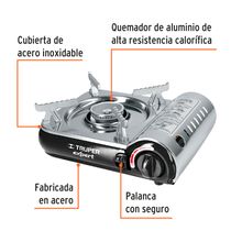 Estufa Portátil de Gas Truper Expert