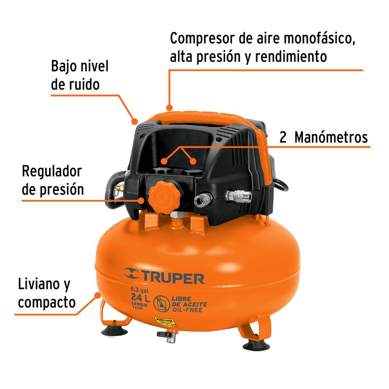 Manguera PVC compresor baja pres.