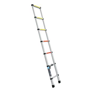 Escalera Telescópica de 7 Peldaños Truper Tipo II Capacidad 102kg