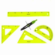 Juego de Geometría Pelikan Flexible Grande 5 piezas Verde