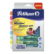 Marcadores para Vidrio Pelikan 600 Varios Colores 8 piezas