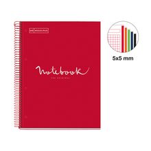 Cuaderno Profesional Cuadro Chico Miquel Rius Emotions Rojo 120 hojas