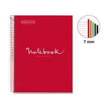 Cuaderno Profesional Rayado Miquel Rius Emotions Rojo 120 hojas