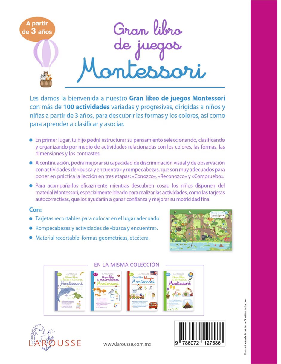 Gran libro de juegos Montessori