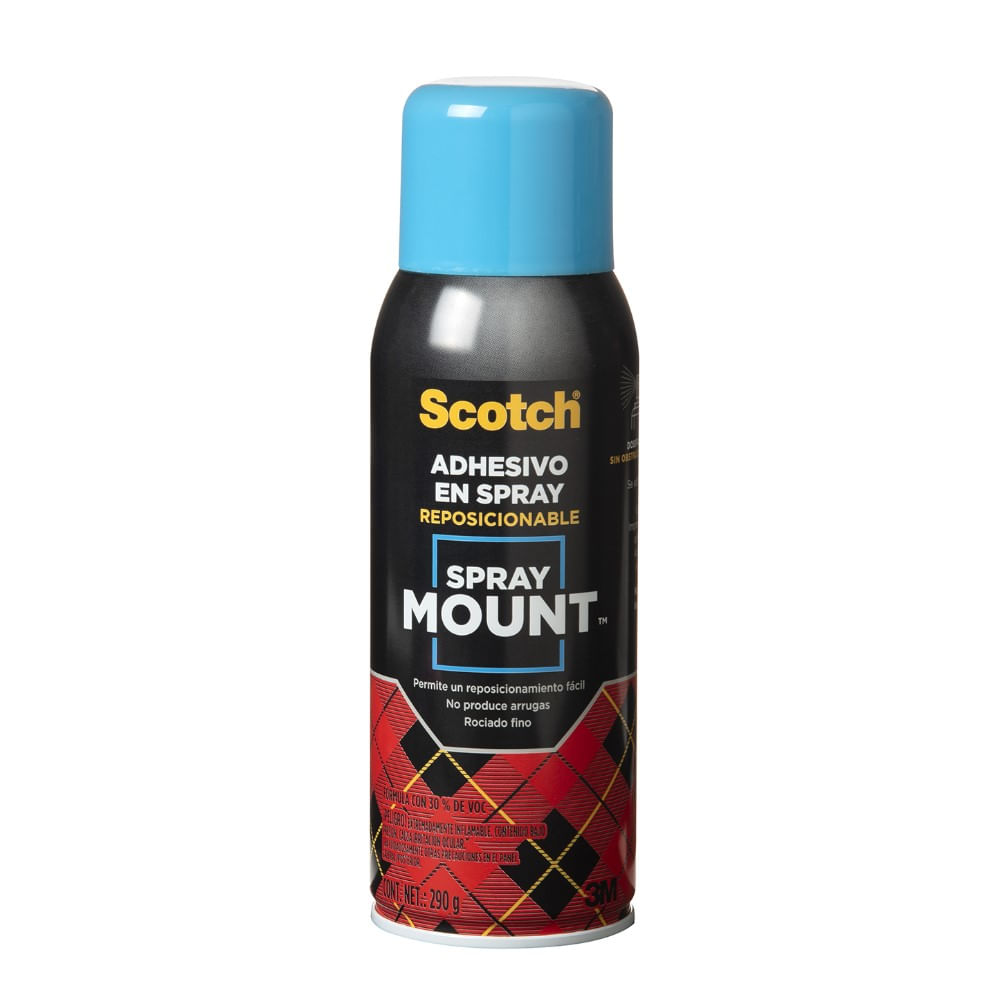 Adhesivo Scotch Spraymount Reposicionable 290Gr, Pegamentos en Spray