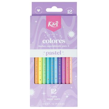 Lápices de Colores Kiut Pastel 12 piezas