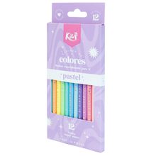 Lápices de Colores Kiut Pastel 12 piezas