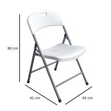 Silla Plegable Stuk Nairobi Blanca