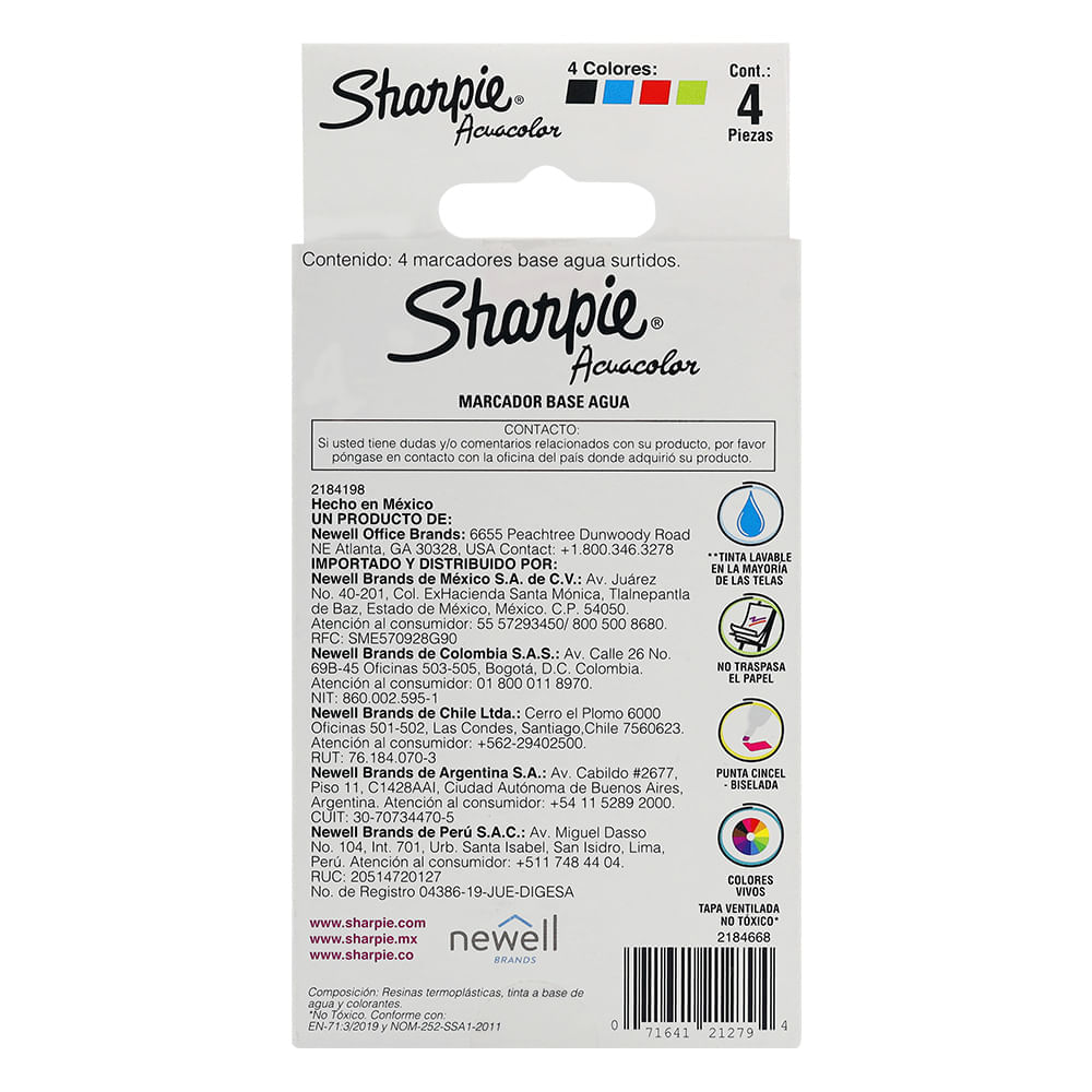 Sharpie Permanent Marker - 4 Pack