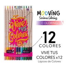 Lápices de Colores Mooving 12 piezas
