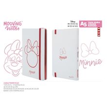 Libreta Forma Francesa Rayada Mooving Minnie Mouse 96 hojas