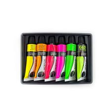Pintura Acrílica Daler & Rowney Neón y Glow 6 piezas