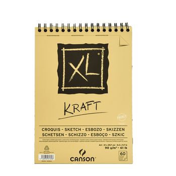 Álbum de Dibujo Canson XL Kraft Sketch A4 60 hojas