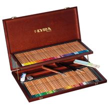 Lápices de Colores Lyra con Estuche de Madera 105 piezas