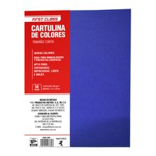 Cartulina Tamaño Carta First Class Colores 50 hojas