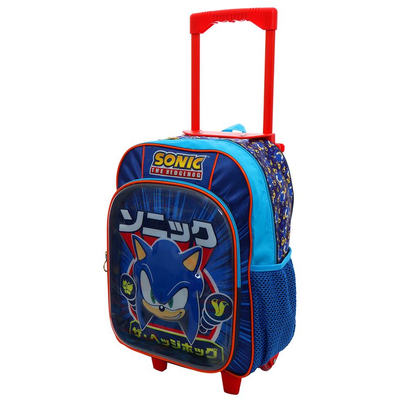 Mochila con Ruedas 3D Ruz Sonic The Hedgehog, Mochilas