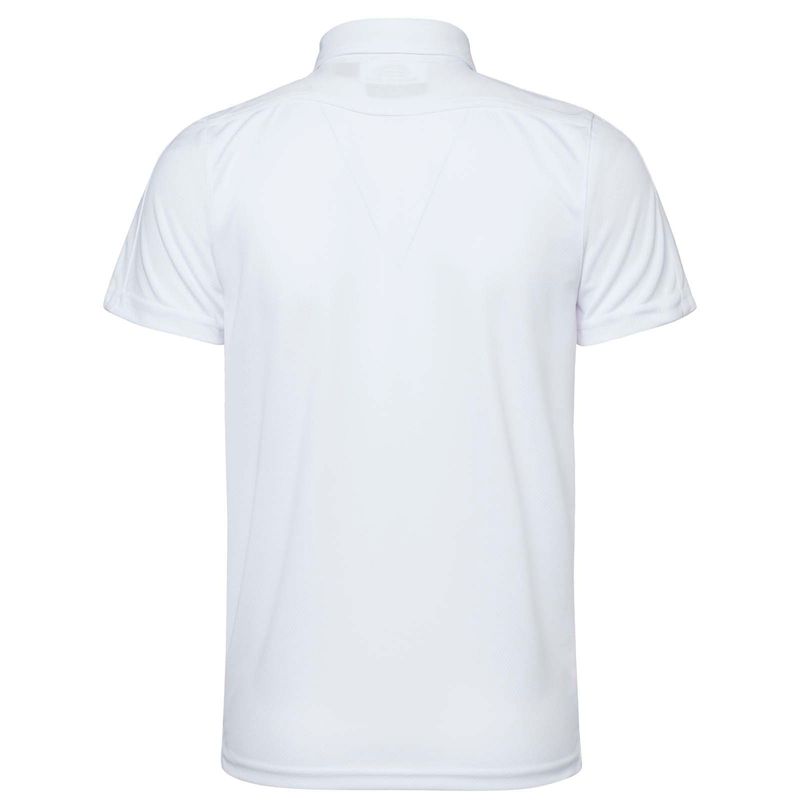 Playera Tipo Polo Golf Dry Fit Blanca Caballero