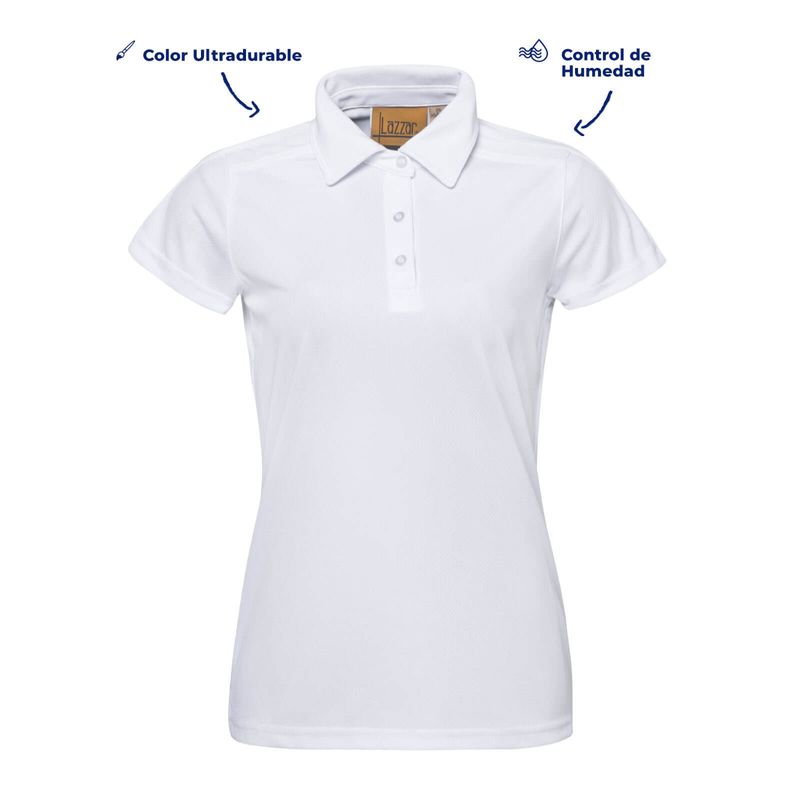 Playera tipo 2025 polo blanca