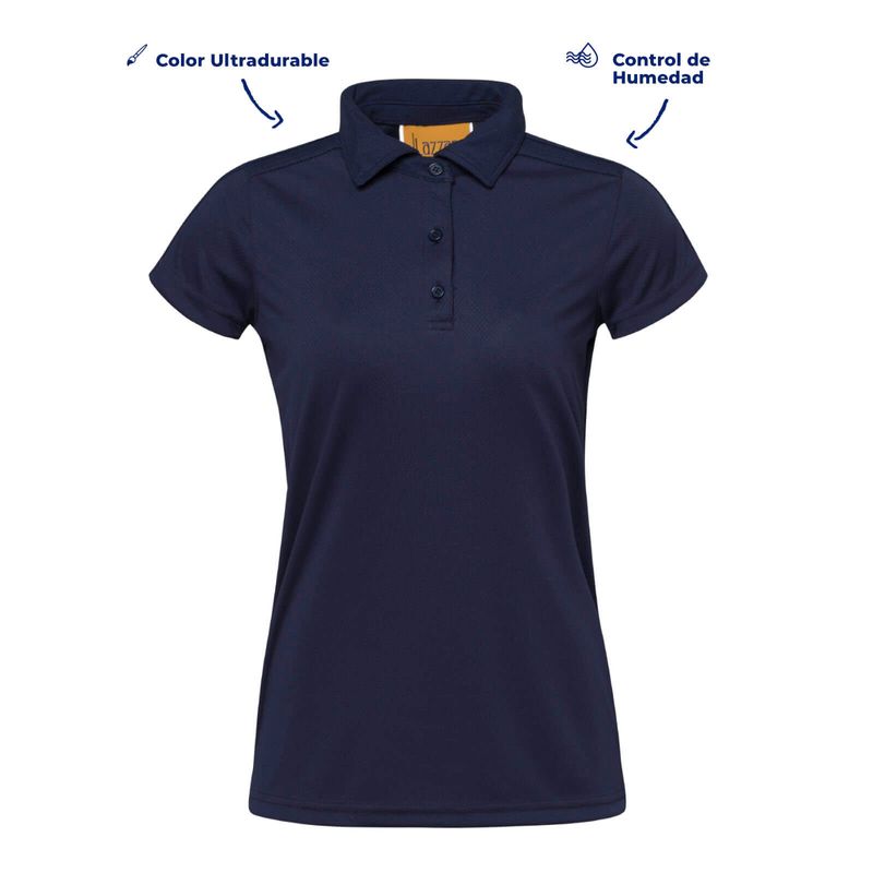 Camisa tipo polo store azul oscuro