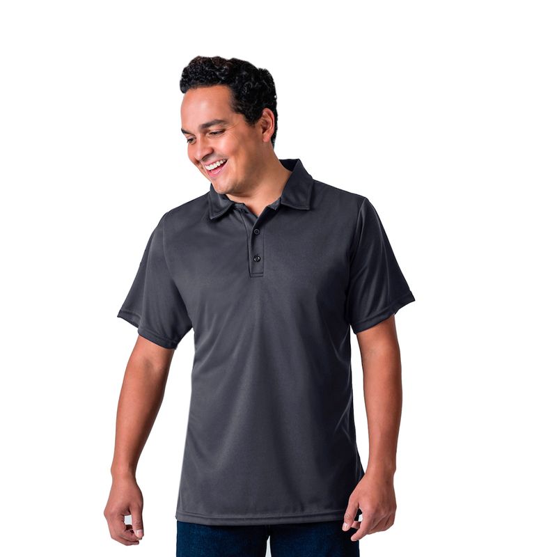 Playera tipo polo online gris oxford