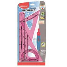 Juego de Geometría Maped Fluo Varios Colores 6 piezas