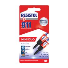 Pegamento Instantáneo Resistol 911 Mini Duo 1g 2 piezas