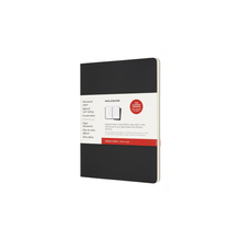 Set de 2 Libretas Moleskine Negra y tipo Kraft Pasta Suave Rayada 120 páginas 19x25cm