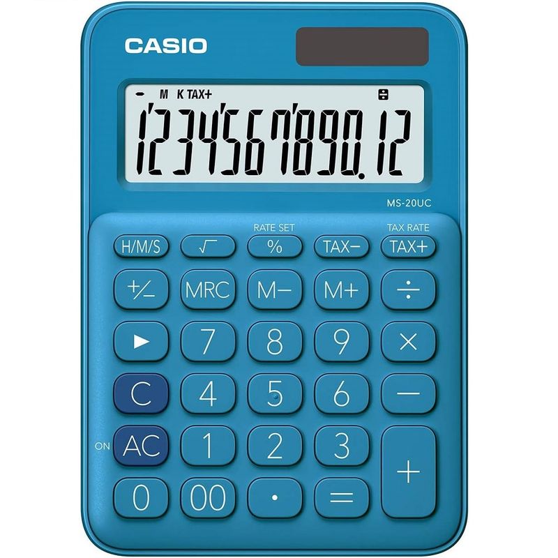 Calculadora de Escritorio Casio MS 20uc Azul Calculadoras de