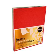 Foamy Diamantado Rayter Carta Multicolor 10 piezas