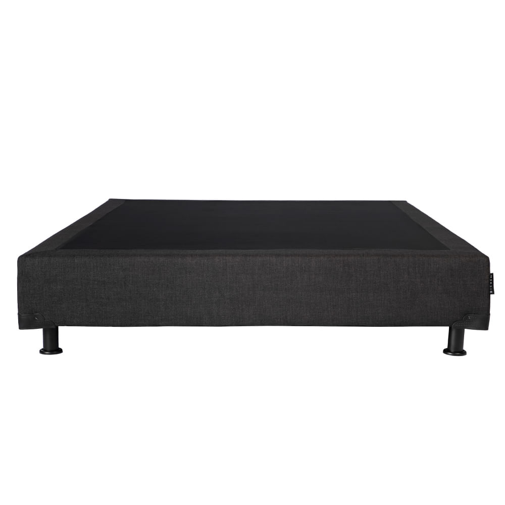 Cama 160x200 PRESTI 13 nuez warmia / san sebastian / negro - tienda Muebline