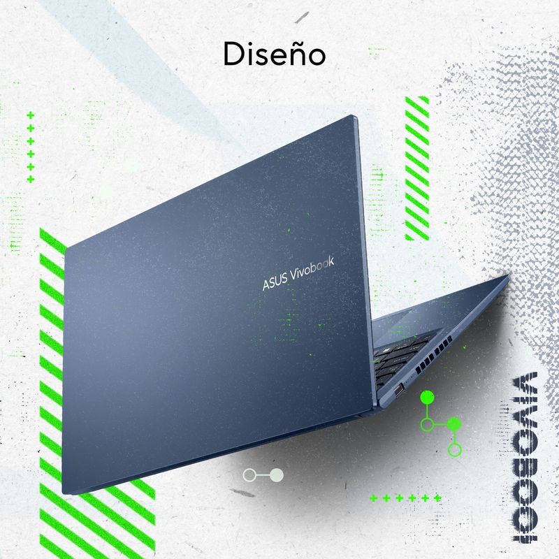 Laptop Asus Vivobook X1502ZA RAM 12GB SSD 256GB Core i7 W11 15" Azul Laptops OfficeMax