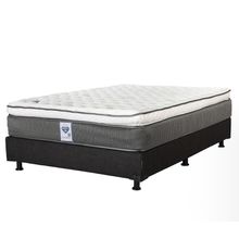 Kit de Colchón King Size Spring Air Phantom con Box Dicasa Belu Negro