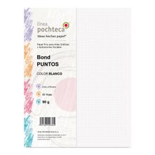 Papel Bond Tamaño Carta Pochteca Puntos 90g 80 hojas