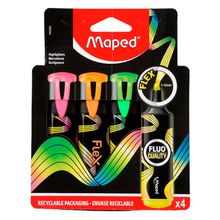 Marcadores Maped Flex 4 piezas