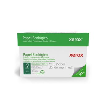 Caja de Papel Tamaño Oficio Xerox Ecológico 93% Blancura 5000 hojas